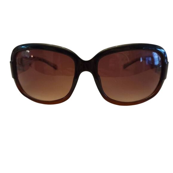 Tommy Hilfiger Brown Signature Oversized Rectangle Sunglasses w New Leather Case - Picture 3 of 14